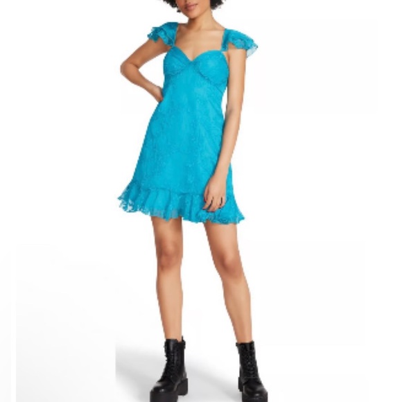 Betsey Johnson Dresses & Skirts - Betsey Johnson Beach Mini Shift Dress in Caribbean Sea Sz M NWT